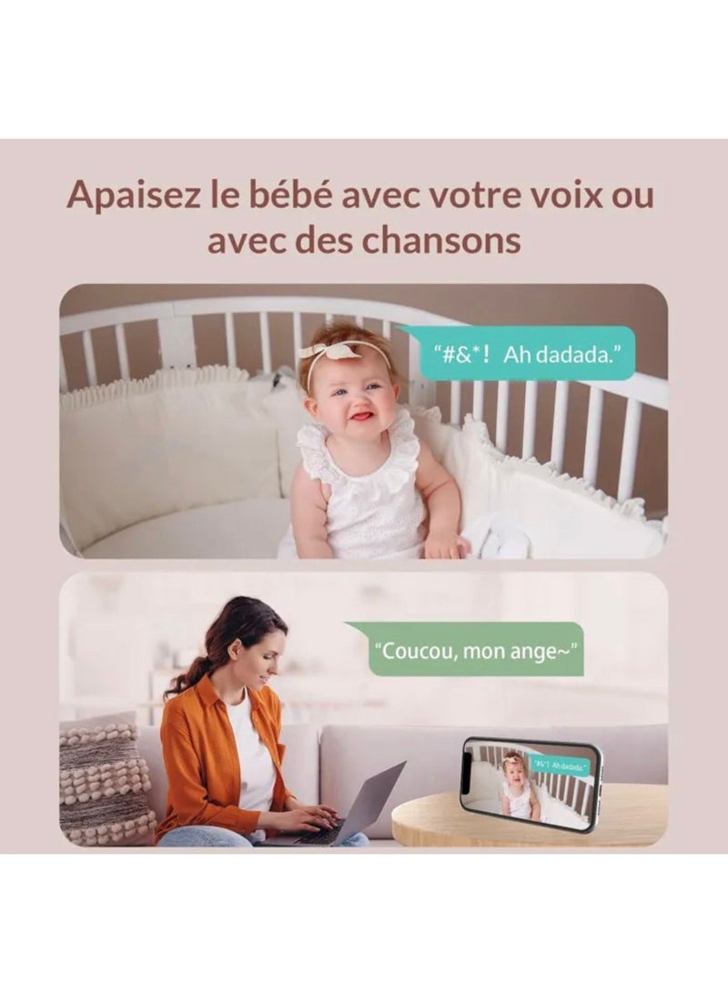 HD 2.4G WiFi Baby Monitor with Night Vision & Bluetooth - Image 2